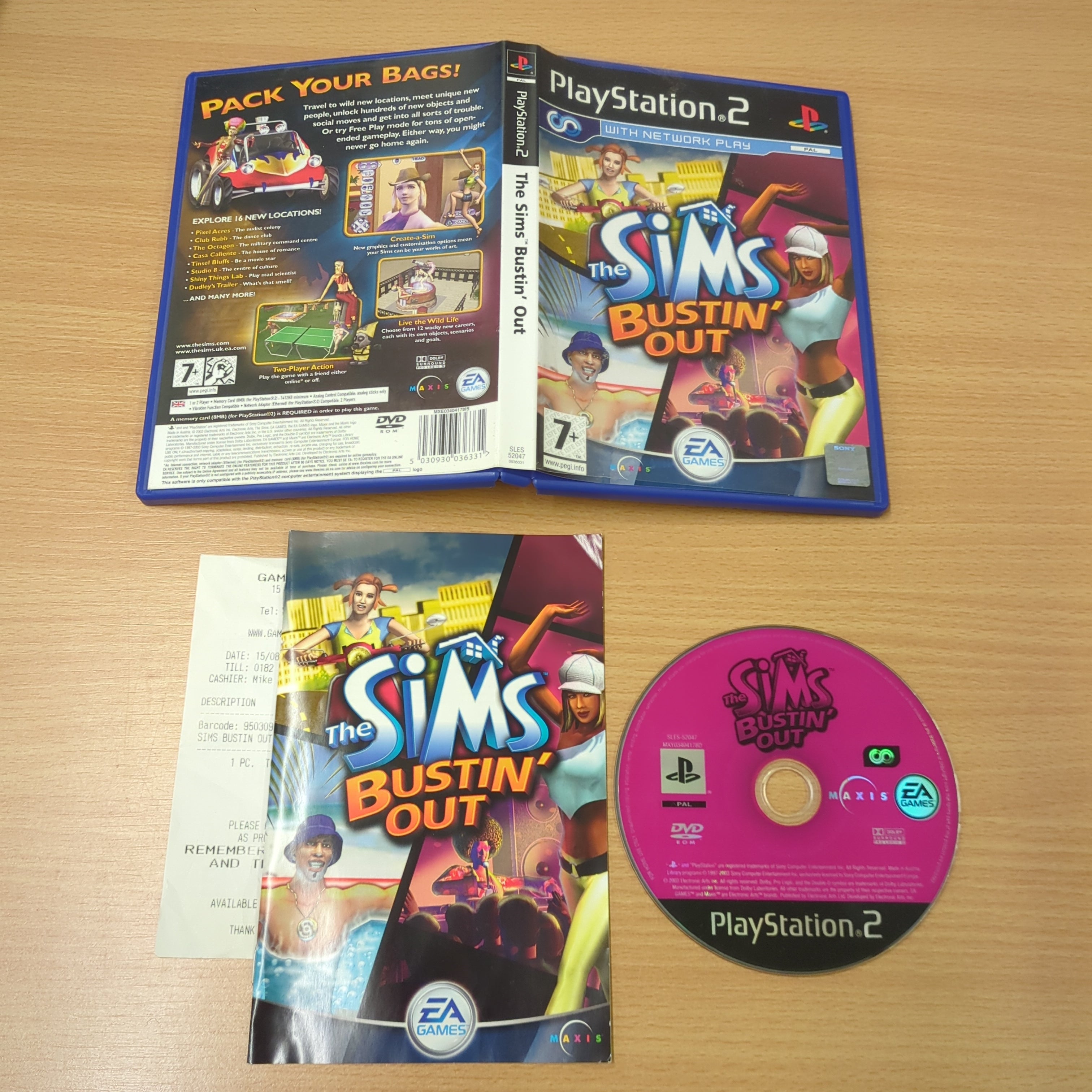 The Sims Bustin' Out Sony PS2 game The Sims Bustin' Out Sony PS2 game